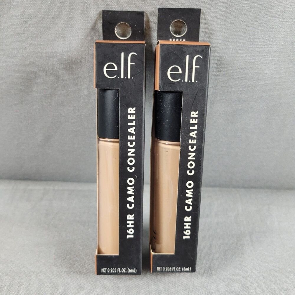 elf 16HR CAMO CONCEALER (Lot of 2) Matte Finish .2oz Full Coverage TAN LATTE